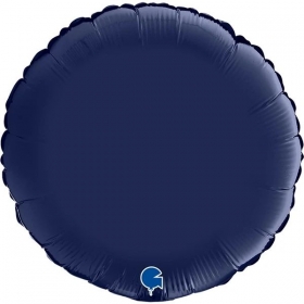Μπαλονι Foil 18"(45Cm) Στρογγυλο Navy Μπλε - ΚΩΔ:181S02Bn-Bb