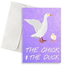 Καρτα Friends The Chick & The Duck Με Φακελο 11X18Cm - ΚΩΔ:Xk14001K-19W-Bb
