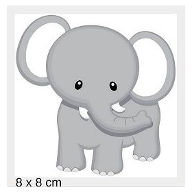 Ξυλινο Ελεφαντακι Με Laser Cut Κοπη Περιμετρικα 8Χ8Cm - ΚΩΔ:Mpoae15-4-8-Al