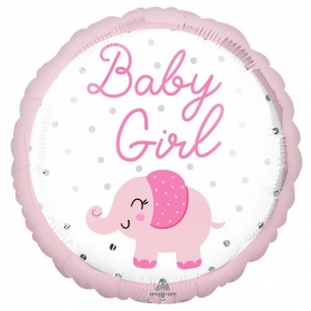 Μπαλονι Foil 18"(46Cm) Ελεφαντακι Baby Girl - ΚΩΔ:543126-Bb