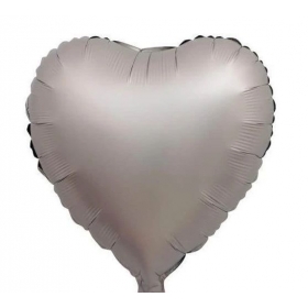 Μπαλονι Foil 55cm Ασημι Chrome Καρδια - ΚΩΔ:206431-Bb