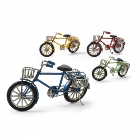 Μεταλλικο Ποδηλατακι Vintage Σε 4 Χρωματα 16X5.5X9.5Cm - ΚΩΔ:1104A-3683-Pr