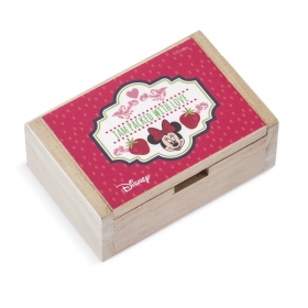 Ξύλινο Κουτάκι Minnie Φράουλες 10.5x7x4cm - ΚΩΔ:NA146-PR
