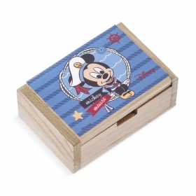 Ξύλινο Κουτάκι Mickey Ναυτικό 10.5x7x4cm - ΚΩΔ:NA267-PR