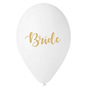 Μπαλόνι Latex Τυπωμένο Bride Λευκο 13''(33cm) – ΚΩΔ:13613317-BB