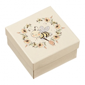 Χάρτινο Κουτί με Εκτύπωση Μελισσούλα 7.5X7.5X4cm - ΚΩΔ:M10188-AD