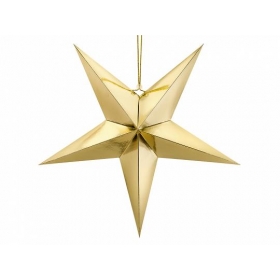 Χάρτινο αστέρι Χρυσό 70cm - ΚΩΔ:496619-NT