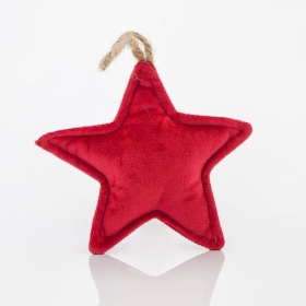 Χριστουγεννιάτικο Αστέρι βελούδινο κόκκινο 10x2,5x28cm - ΚΩΔ:6043779-NT