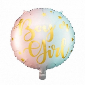 Μπαλόνι Foil 18"(45cm) Gender Reveal “Boy or Girl” - ΚΩΔ:FB83-BB