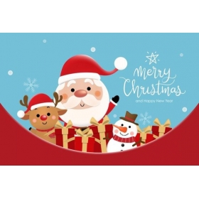 Μεταλλικά μαγνητάκια Άγιος Βασίλης Merry Xmas 8x3.5cm - ΚΩΔ:MPOMM270-AL