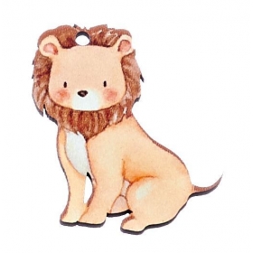 Ξύλινο Λιοντάρι 4X5cm - ΚΩΔ:M10441-AD