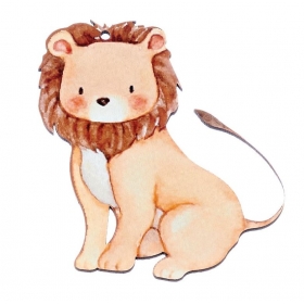 Ξύλινο Λιοντάρι 9X10cm - ΚΩΔ:M10442-AD