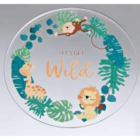 Plexiglass Διακοσμητικό με Ζώα της Ζούγκλας "Let's Get Wild" 7cm - ΚΩΔ:M10492-AD