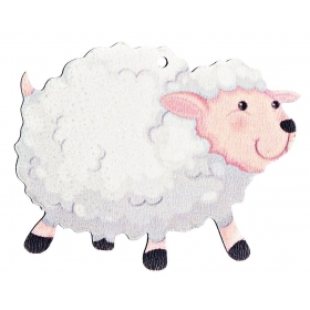Ξύλινο Πρόβατο 7X7cm - ΚΩΔ:M4730-AD