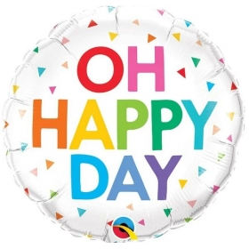 Μπαλόνι Foil 18"(45cm) Oh Happy Day - ΚΩΔ:10200-BB