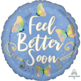 Mπαλόνι Foil 18"(45cm) Πεταλούδες Feel Better - ΚΩΔ:541689-BB