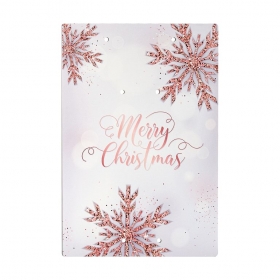 Ξύλινη Εκτυπωμένη Πλάτη για Γούρια "Merry Christmas" 22X30cm - ΚΩΔ:M10613-AD