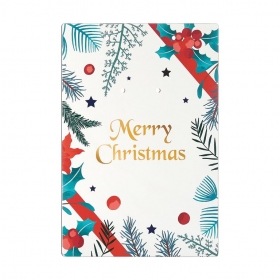 Ξύλινη Εκτυπωμένη Πλάτη για Γούρια "Merry Christmas" 22X30cm - ΚΩΔ:M10624-AD