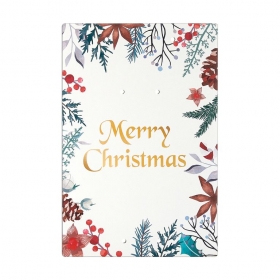 Ξύλινη Εκτυπωμένη Πλάτη για Γούρια "Merry Christmas" 22X30cm - ΚΩΔ:M10625-AD