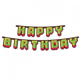 Χάρτινη Γιρλάντα Happy Birthday Game On 160cm - ΚΩΔ:PF-GPGO-BB