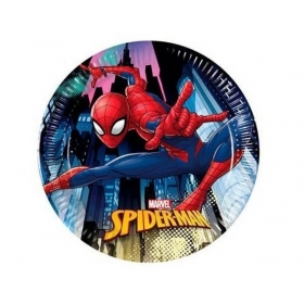 Χάρτινα Πιάτα Γλυκού Spiderman Team Up 20cm - ΚΩΔ:93486-BB
