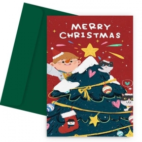 Χριστουγεννιάτικη Κάρτα Christmas Tree - ΚΩΔ:VC1702-66-BB