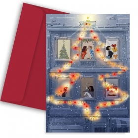 Χριστουγεννιάτικη Κάρτα Christmas View 11X18cm - ΚΩΔ:VC1702-68-BB