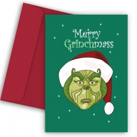 Χριστουγεννιάτικη Κάρτα The Grinch - ΚΩΔ:VC1702-79-BB