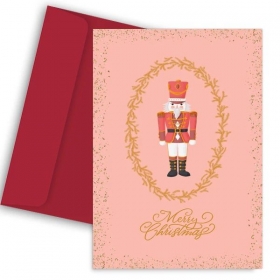 Χριστουγεννιάτικη Κάρτα Καρυοθραύστης - ΚΩΔ:VC1702-85-BB