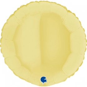 Μπαλόνι Foil 18''(45cm) Στρογγυλό Κίτρινο Matte - ΚΩΔ:181M04Y-BB