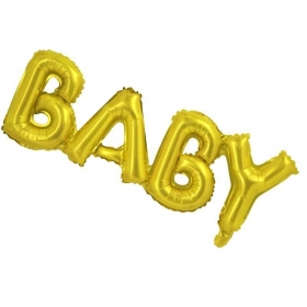 Μπαλόνι Foil 84X35.5cm Φράση ‘Baby’ - ΚΩΔ:207126-BB