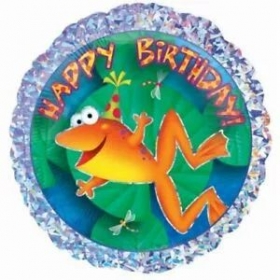 Μπαλόνι Foil 18″(45cm) Happy Birthday Βατραχάκι - ΚΩΔ:511971-BB