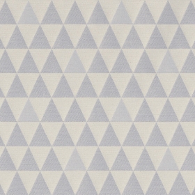 Ύφασμα Ζακάρ με το μέτρο με σχέδιο τρίγωνο με Lurex ασημί, φάρδος 140cm- ΚΩΔ:308165-NT