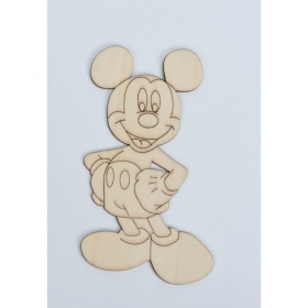Ξυλινο Διακοσμητικο Mickey Mouse 14Χ8 Εκατ. - ΚΩΔ:5002225-Rd