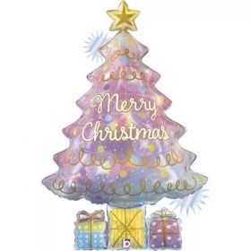 Μπαλόνι Foil 39″(99cm) Οπάλ Χριστουγεννιάτικο Δέντρο - ΚΩΔ:25146-BB