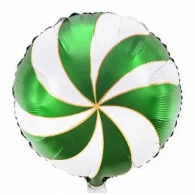 Μπαλόνι Foil 18″(45cm) Πράσινο Γλειφιτζούρι Candy - ΚΩΔ:FB107-012-BB