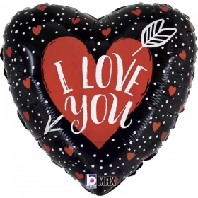 Μπαλόνι Foil 18″(46cm) Καρδιά με Βέλος ‘Love You’ - ΚΩΔ:26158-BB