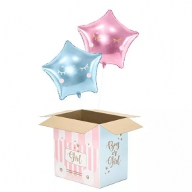 Κουτί για Μπαλόνια Boy or Girl - Gender Reveal 60X40X60cm - ΚΩΔ:KPB2-BB