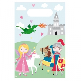 Χάρτινα Σακουλάκια για Δωράκια Πριγκίπισσα & Ιππότης 16X27.5 cm - ΚΩΔ:9909854-BB
