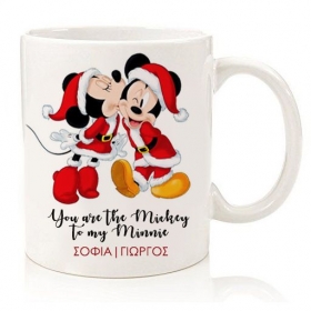 Χριστουγεννιάτικη Κούπα Mickey And Minnie 9.5X8cm - ΚΩΔ:D21-8-BB