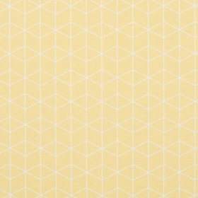 Ύφασμα κίτρινο με το μέτρο με γεωμετρικούς ρόμβους, φάρδος 140cm - ΚΩΔ:308616-NT