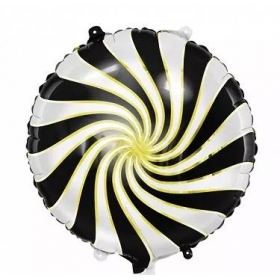 Μπαλόνι Foil 18 (45cm) Γλειφιτζούρι Μαύρο- ΚΩΔ:FB20M-010-BB