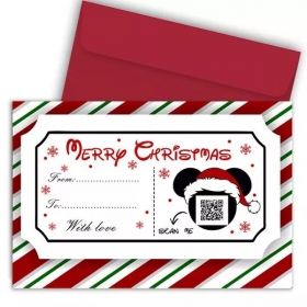 Χριστουγεννιάτικη Κάρτα με Τραγούδι QR Code 11X18cm - ΚΩΔ:XK14001K-79-BB