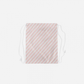 Σακίδιο Πλάτης σομόν με διαγώνια ρίγα 28cm x 35cm - ΚΩΔ:363606-NT