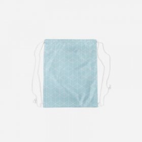 Σακίδιο Πλάτης γαλάζιο με γεωμετρικό σχέδιο 28cm x 35cm - ΚΩΔ:363615-NT