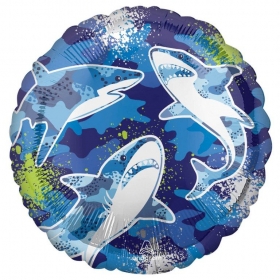 Μπαλόνι Foil 17 (43cm) Καρχαρίες - ΚΩΔ:543018-BB