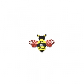 Πλέξι Ακρυλικό Στοιχείο Μέλισσα Μάρτης Μακραμέ 25x19mm - ΚΩΔ:71460576.001-NG