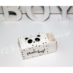 Κουτάκι Σπιρτόκουτο με Εκτύπωση Panda (Πάντα) 9,5Χ5Χ5cm - ΚΩΔ:KOYTI-194-TH