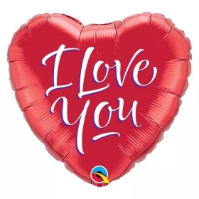 Μπαλόνι Foil 18 (45cm) Κόκκινη Καρδιά I Love You - ΚΩΔ:29133-BB