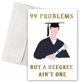 Κάρτα Αποφοίτησης 99 Problems 11X18cm - ΚΩΔ:VC1702-110-BB